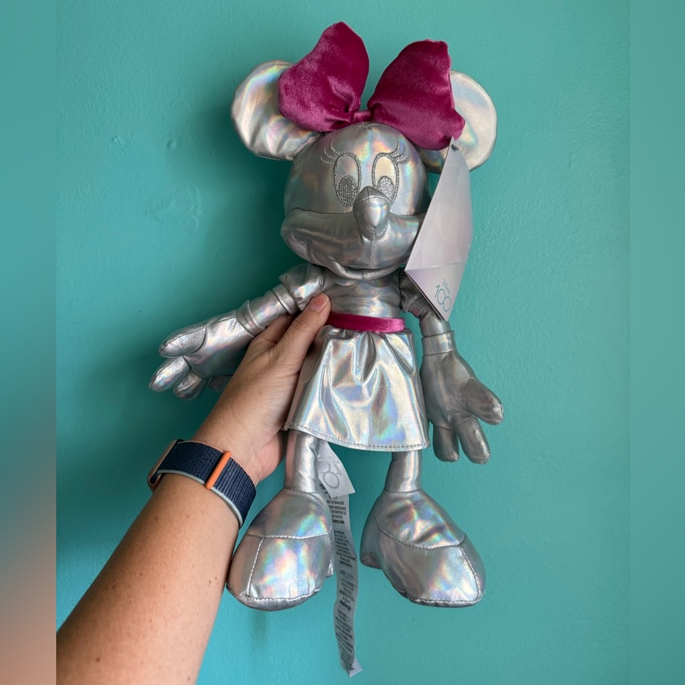 Disney 100 Platinum Anniversary Minnie Mouse Plush NWT